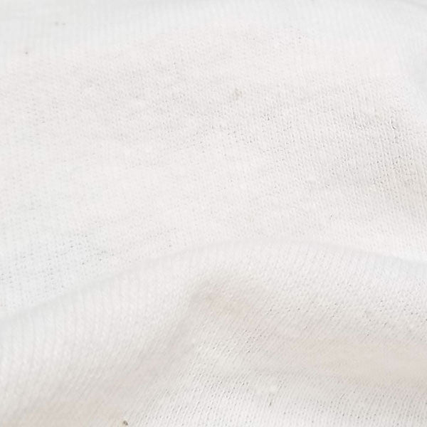 Organic cotton hemp fabric washed rib 1x1 natural 9-9.5 oz