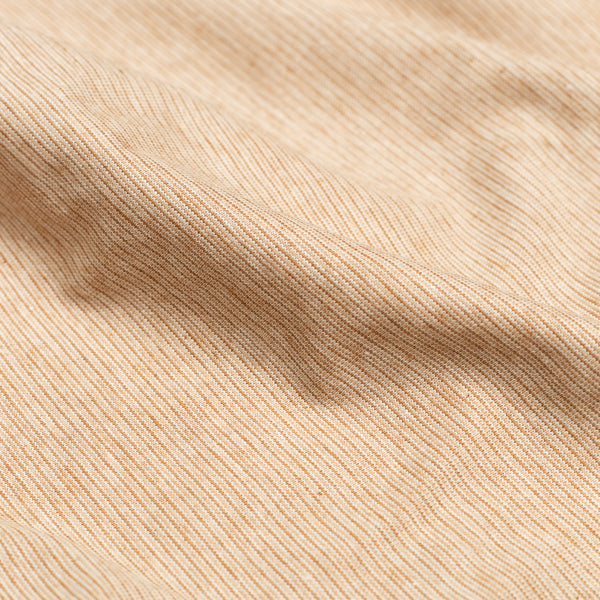 Jersey épais coton biologique américain rayé teint naturellement 14-14.5 oz