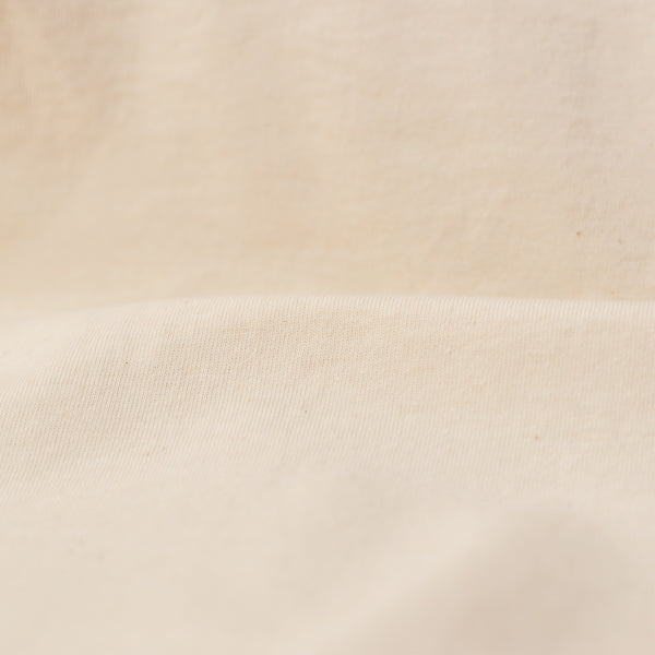 American organic cotton fabric washed jersey natural 7-7.5 oz