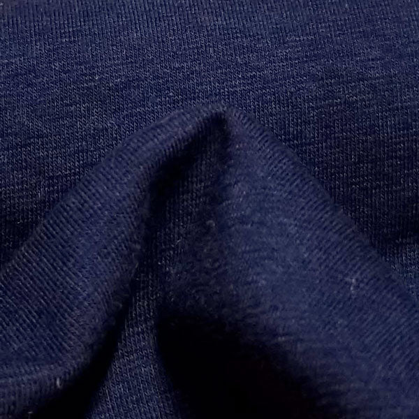 Jersey bambou coton biologique chanvre spandex marin 8.5-9 oz