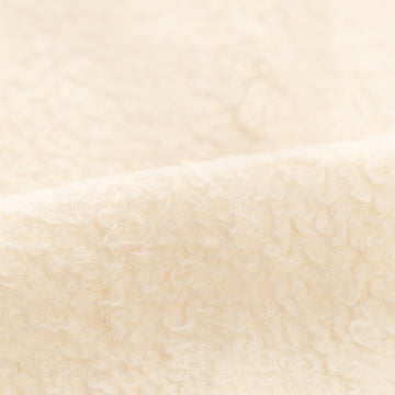 Polaire sherpa ouvert coton biologique laine naturel 15-15.5 oz